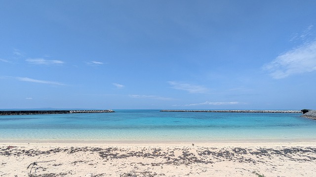 アサビシバナのビーチ