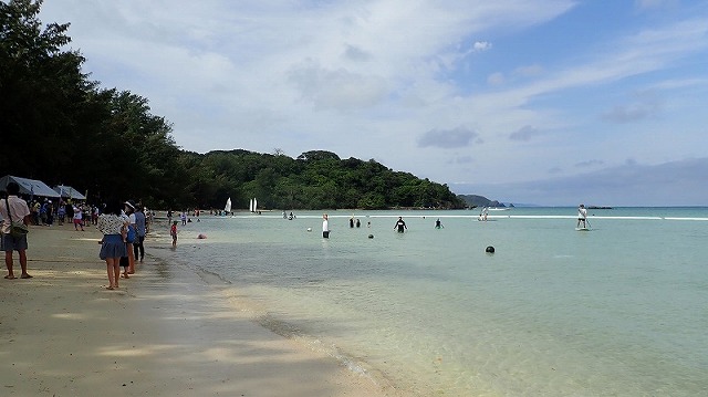 干潮時と満潮時の比較