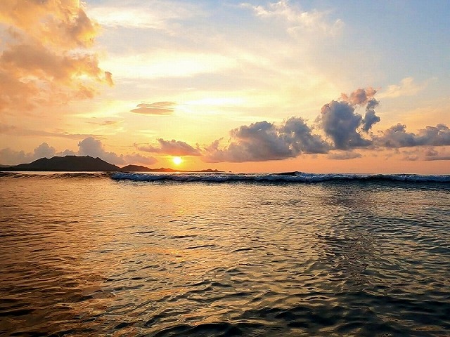 テラスからの夕暮れ